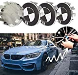 Brogtorl 4 pièces Auto Cache Moyeux pour BMW 68MM Centre de Jante Capuchons Centre Roue Badge Accessoires de décoration de ...
