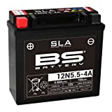 BS battery 300841 12 N5.5–4 A batterie AGM SLA Moto, noir