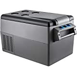 BuoQua Mini Réfrigérateur Frigo Portable 35L pour Voiture Frigo Voiture avec Panneau Numérique -20 à 20℃ pour Maison, Voiture et ...