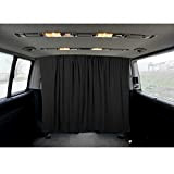 Cabine de conduite noire dimensions rideaux compatibles avec Viano Vito W639 2003-2014