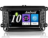 CAMECHO Android 10.0 Autoradio pour VW Golf 5 Golf 6 Skoda Passat Polo Seat, 7 Pouces Écran Tactile Autoradio Navigation ...