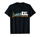 Camper Evolution Heartbeat Camping Caravane Campeur T-Shirt