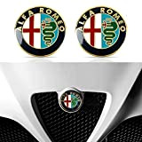 Capot De Voiture Tronc Logo Emblème Badge Autocollants Décoration, pour Alfa Romeo Giulietta Giulia Stelvio Spider Mito 147156159166 GT Car ...
