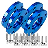 CarBole Élargisseurs de Voie 5x120 & 20m/15mm 72,56mm avec 20 Boulons M12 x 1,5 (Bleu)