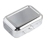 Cendrier de poche, boîte cendrier en métal Anlising Cendrier de poche en fer blanc Cendrier de poche carré en acier ...