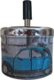 Cendrier vintage en métal rotatif auto-nettoyant pour cigarettes cendrier de table, modèle aléatoire