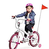 certainoly Drapeau de sécurité pour vélo Drapeau de sécurité pour vélo pour Enfants avec Support de Montage Rouge réfléchissant Haute ...