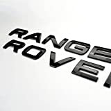 Chrome Range Rover Vogue Sport Evoque Écriture Brillante Black Piano Gloss Lettres New + Pochoir
