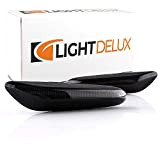 Clignotant LED clignotant latéral avec marquage E Noir Vision