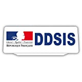 Clip Plaque Pare-Soleil DDSIS République Française Rétro-Réfléchissant