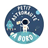 Color pop® Bébé à Bord magnétique (Astronaute) - Fabrication française - Diamètre : 15 cm