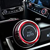 Contour de rechange de bouton de contrôle ZHUOTOP pour la climatisation - Cercle pour couvrir le bouton - Honda Civic ...
