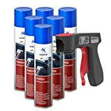 Convertisseur de rouille Rednox Apprêt antirouille Spray anticorrosif 6x 400 ml + 1x poignée originale pour bombes aérosols