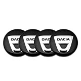DBFDAQ 4 Pièces Cache-moyeux Centre Enjoliveurs Autocollant, pour Dacia Duster Logan Sandero Lodgy Stepway Mcv 56mm Voiture Capuchons Couverture Sticker ...