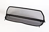 Déflecteur de vent pliable avec fermeture rapide - noir pour Peugeot 206CC Décapotable | Filet Anti-Remous Coupe | Déflecteur d'air