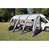 deiwo Auvent Gonflable 390 x 235 cm - Tente latérale pour Caravane, Camping-Car + Pompe à air