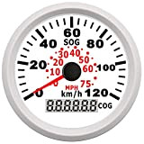 Depth of The Fuel Meadow 85mm Car GPS Speedometer Boat Speed Meter Gauge 60 km/h 120Km/h Speedometer for Motorcycle Truck ...