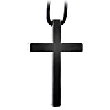 Deselen Pendentif en forme de croix en métal porte-bonheur, décoration minimaliste à suspendre pour rétroviseur de voiture, cadeau chrétien pour ...