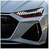 Devil Eye® KX004 Film décoratif pour phares de voiture, accessoires de voiture, autocollant pour voiture (compatible avec Audi A7 à ...