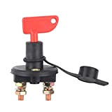Dioche Power Switch Power Isolator Switch 12V / 24V Car Universal Battery Disconnect Power Isolator Button Master Switch avec Clé ...