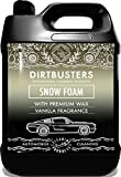 Dirtbusters – Shampooing moussant nettoyant au pH neutre parfum vanille avec cire brillante pour nettoyage professionnel de voiture, 5 L