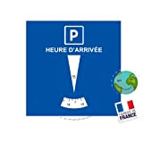 Disque Bleu de Stationnement Zone Bleue (ÉCOLOGIQUE & Fabriqué en France) Disque Stationnement Carte Horodateur Europeen Parking Stationnement Voiture Accessoires ...