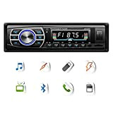 DONGMAO Autoradio 12V-24V OLED Écran Couleur Bluetooth FM Turner Aux-in Prise en Charge Bluetooth USB/Lecteur de Cartes SD/MMC Lecteur MP3 ...
