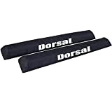 DORSAL Aero Crossbar Roof Rack Pads for Car Surfboard Kayak Sup Snowboard Racks 28 inch Long [Pair] Black 28"