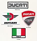 DUCATI Écusson thermocollant patch Lot de 4 Moto Moto GP Turbo Livraison