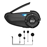 EJEAS Q7 Moto Interphone Bluetooth Système de communication avec Bluetooth 5.0 7 pilotes FM IP67 GPS Réduction du bruit CVC