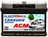 Electronicx Caravan Edition V2 Batterie AGM 100 Ah, 12 V, pour camping-car et bateau