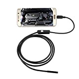 Endoscope USB Inspection Caméra HD 1200P Ultra-Mince 5.5mm Semi-Rigide Caméra d'inspection avec 6 LED IP67 Étanche et Câble Serpent pour ...