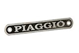 Enfield de Noir/argent "Piaggio" Assise badge Monogramme pour Vespa Piaggio