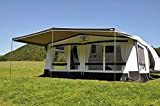 Eurotrail Auvent Combi pour caravane et camping-car Gris 700-725 cm