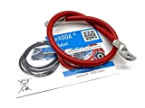 eXODA Câble de Batterie 50cm câble d'alimentation en cuivre 35 mm² avec cosses à œillets M8 12V câble de Voiture