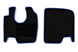 F-CORE Tapis de Sol (conducteur + Passager) Camion compatibilité pour Mercedes ATEGO 01.96-12.03 Bleu