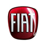 Fiat 14192 Autocollant 3D Remplacement Logo pour Volant 500 Rouge