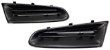 FINAO AUTOPARTS® - Grilles de calandre pare-chocs noires droite et gauche pour Clio 3 III