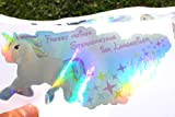 Finest-Folia GmbH Mini Licorne Hologramme Autocollant 15 x 8 cm Unicorn Tasse T Costume de cotzend R037