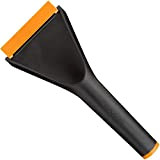 Fiskars Grattoir à glace pour voiture, Utilisation dans les 2 sens, Longueur: 21,5 cm, Plastique, Noir/Orange, Solid, 1019354