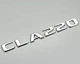 FNWB Argent Chrome CLA 220 Badge de Coffre arrière emblème numéro de Lettre Compatible pour CLA édition Classe AMG C118
