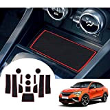 GAFAT Compatible avec Renault Arkana 2021 2022 Tapis antidérapants, tapis en caoutchouc Arkana, console centrale, porte-gobelets, tapis de rangement, tapis ...