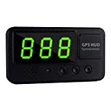 GCDN Numérique Universel Voiture HUD GPS Compteur de Vitesse Survitesse Alarme Pare-brise Projecteur pour Voitures, Camions, Moto et Autres Véhicules ...