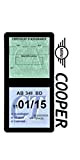 Générique Étui Double Assurance Compatible avec Mini Cooper Noir Porte Vignette adhésif Voiture Stickers Auto Retro