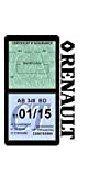 Générique Étui Double Assurance Compatible avec Renault Noir Porte Vignette adhésif Voiture Stickers Auto Retro