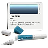 Genuine Colors Stylo Retouche ICE BLUE XAF Compatible / Remplacement pour Hyundai Bleu [Comprend un outil de lissage de couleur]