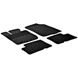 Gledring Set tapis de caoutchouc compatible avec Dacia Duster 2010-2015 (G profil 4-pièces + clips de montage)