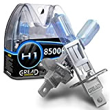 Gread - Lampe halogène H1 55W pour voitures, Apparence au xénon, 8500k super blanc, 2 pièces