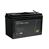 Green Cell® LiFePO4 Batterie | 100Ah 12.8V 1280Wh | Faible Poids Lithium Fer Phosphate Caravane Photovoltaïque BMS pour Camping Car ...