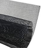 Grille de ventilation universelle en aluminium, 100 x 33 cm, noir, pour voiture de course, grille d'aération, pour pare-chocs, étanche ...